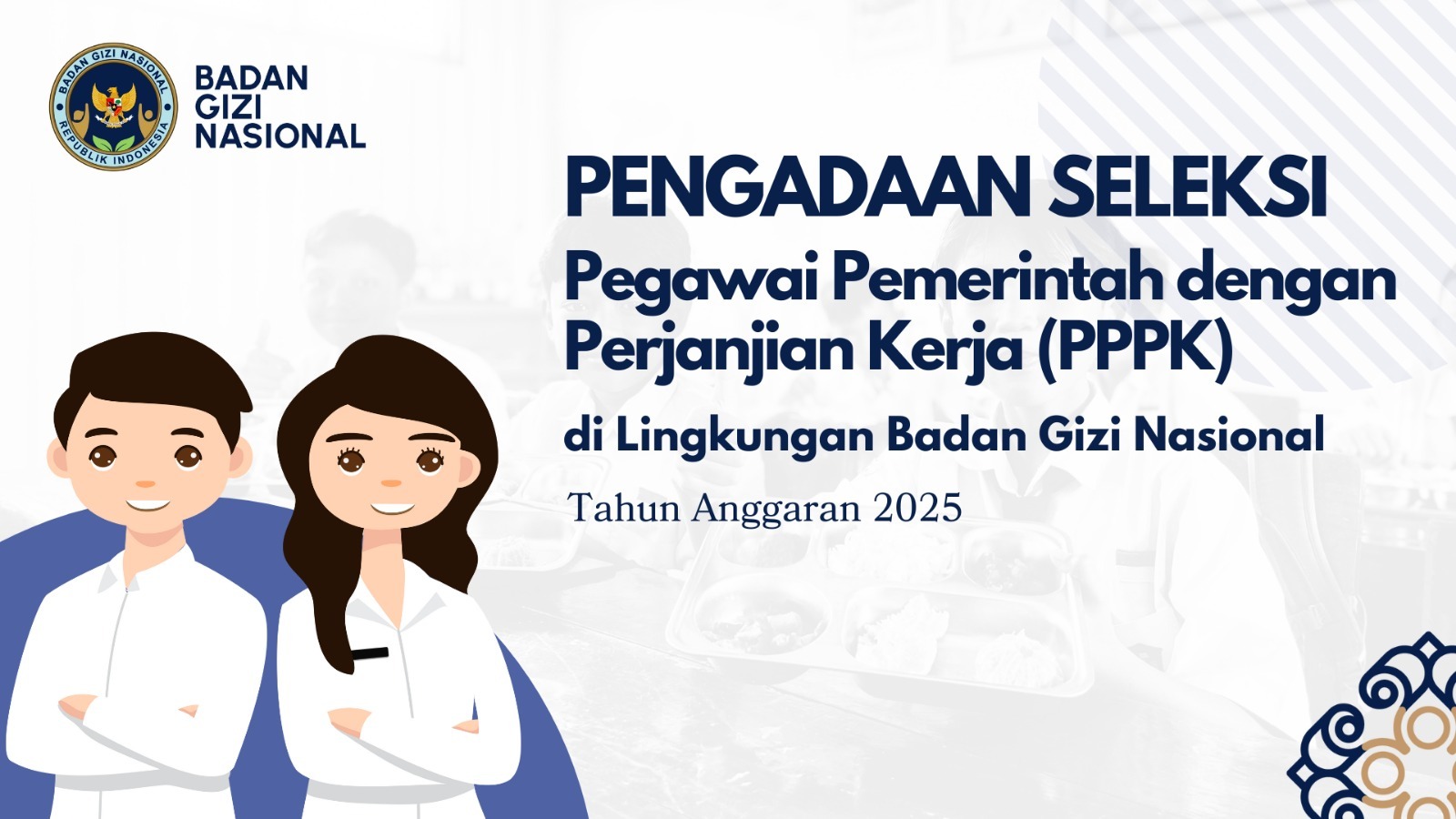 Pengumuman Seleksi Pengadaan Pegawai Pemerintah Dengan Perjanjian Kerja Tingkat Instansi Tahap II di Lingkungan Badan Gizi Nasional Batang Hari Tahun Anggaran 2025